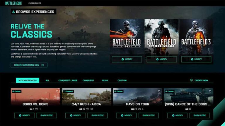 Tous les modificateurs dans Battlefield Portal – Gameplay, Soldier, Vehicles, et plus