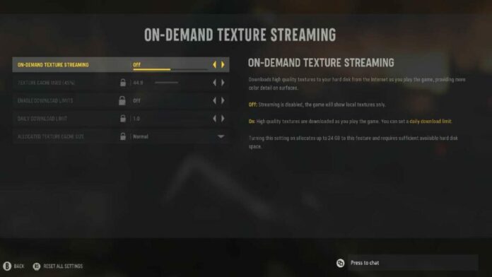 Qu'est-ce que le streaming de textures à la demande dans Call of Duty : Vanguard ?
