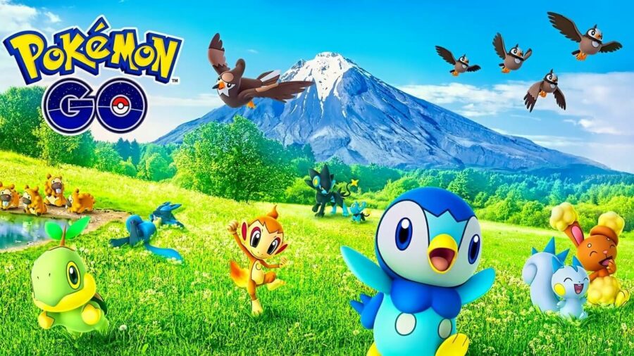 Plusieurs petits Pokémon dans Pokemon Go.