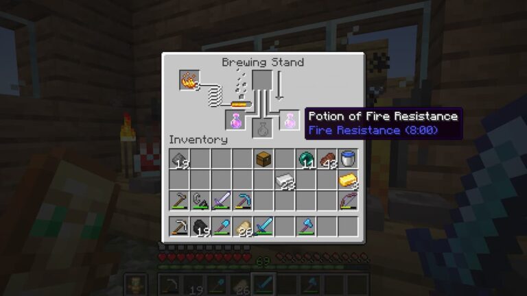 Comment fabriquer une potion de résistance au feu dans Minecraft