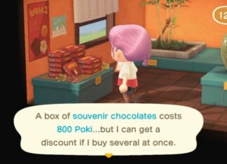Comment acheter et utiliser des chocolats souvenirs dans Animal Crossing: New Horizons
