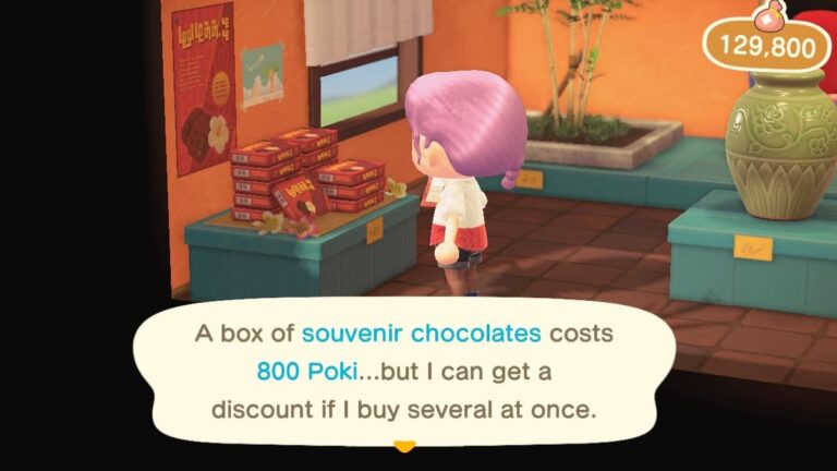 Comment acheter et utiliser des chocolats souvenirs dans Animal Crossing: New Horizons