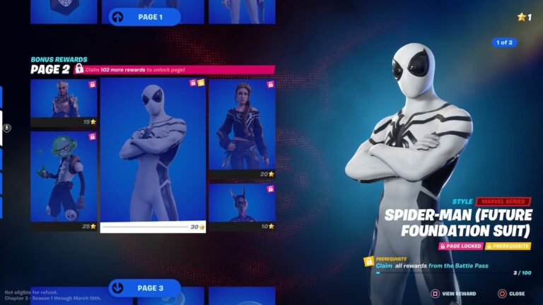 Comment obtenir la tenue Spider-Man Future Foundation dans le chapitre 3 de Fortnite ?