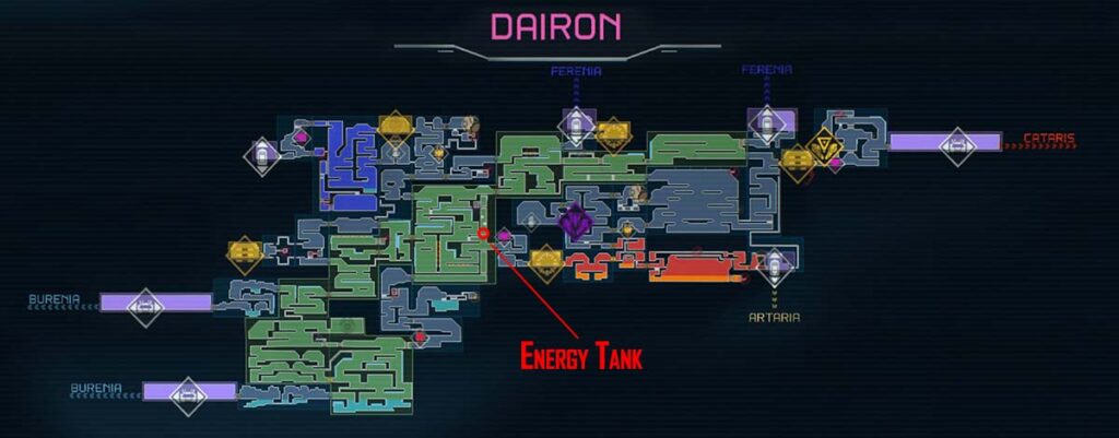 Carte Metroid Dread Dairon