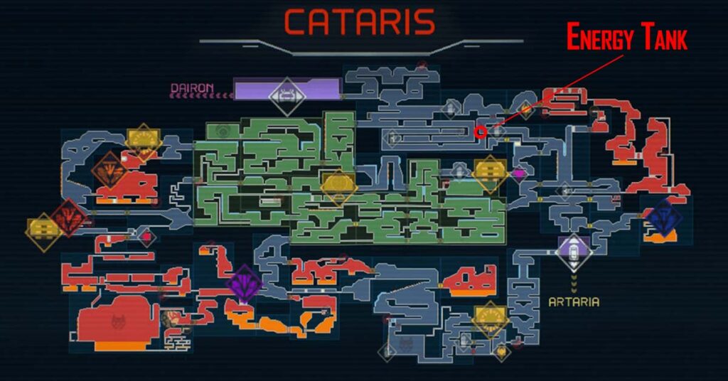 Carte Metroid Dread Cataris 