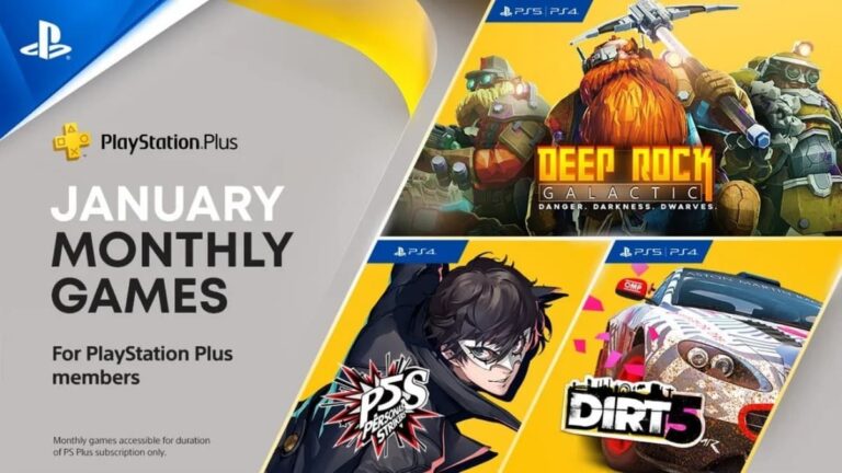 Gamme PlayStation Plus de janvier 2022