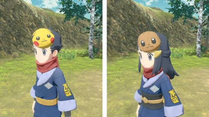 Comment obtenir les masques sur le thème Pikachu et Évoli dans Pokémon: Legends Arceus
