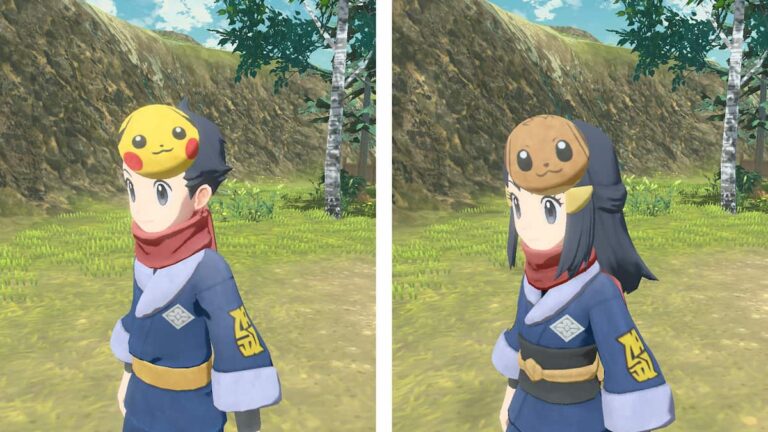 Comment obtenir les masques sur le thème Pikachu et Évoli dans Pokémon: Legends Arceus