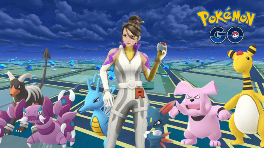 Sierra et ses Pokémon dans Pokemon Go