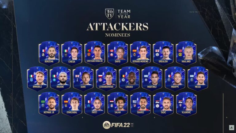 Équipe de l'année FIFA 22 : prédictions des gagnants des attaquants