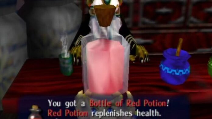 Où trouver des potions rouges dans The Legend of Zelda: Majora's Mask (version N64/Switch)
