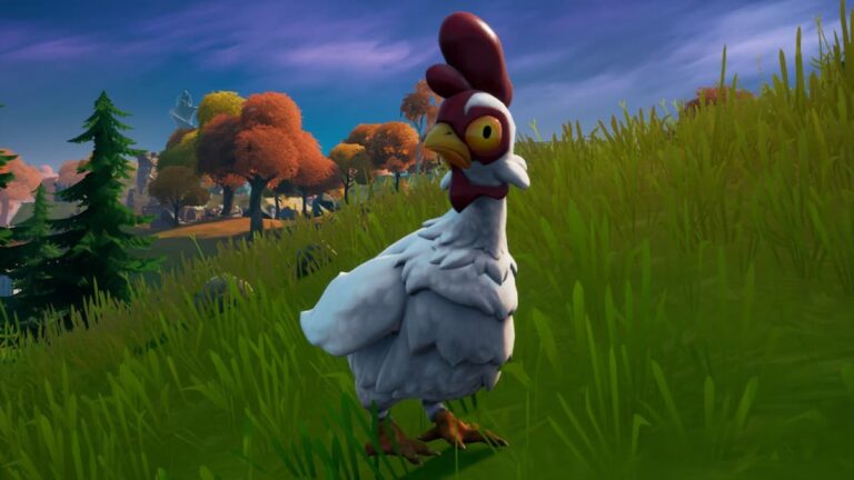 Comment rebondir sur un pneu, un parapluie ou un videur Web trois fois de suite tout en tenant un poulet à Fortnite