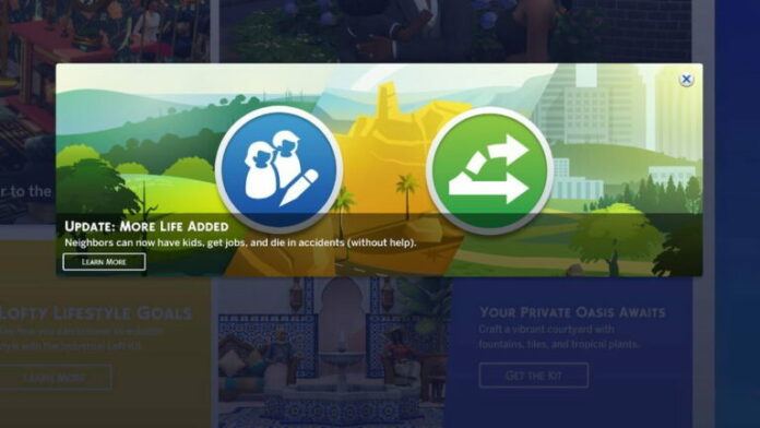 Mise à jour gratuite des histoires de quartier ajoutée aux Sims 4
