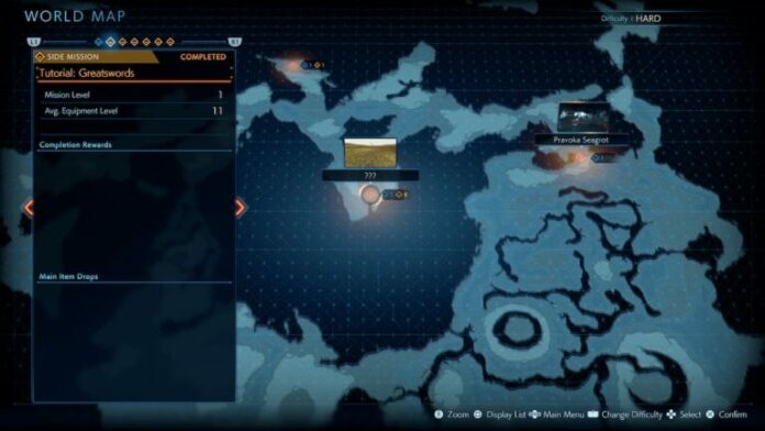Que signifient le symbole et le numéro orange à côté d'une mission dans Stranger of Paradise: Final Fantasy Origin
