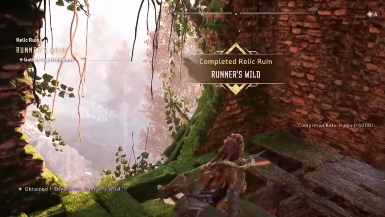 Comment terminer les ruines de la relique 'Runner's Wild' à Horizon Forbidden West