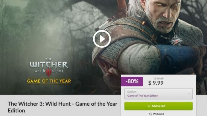 CD Projekt Red propose les trois jeux Witcher principaux pour moins de 15 $
