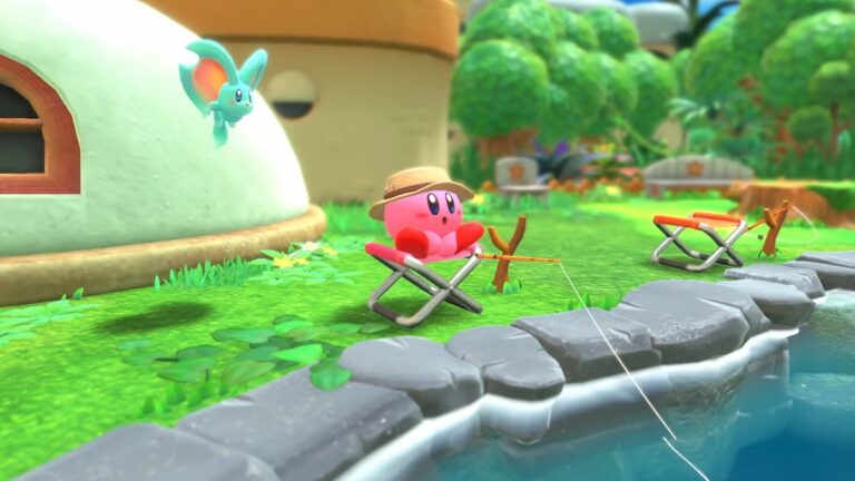 Comment pêcher à Kirby et la terre oubliée