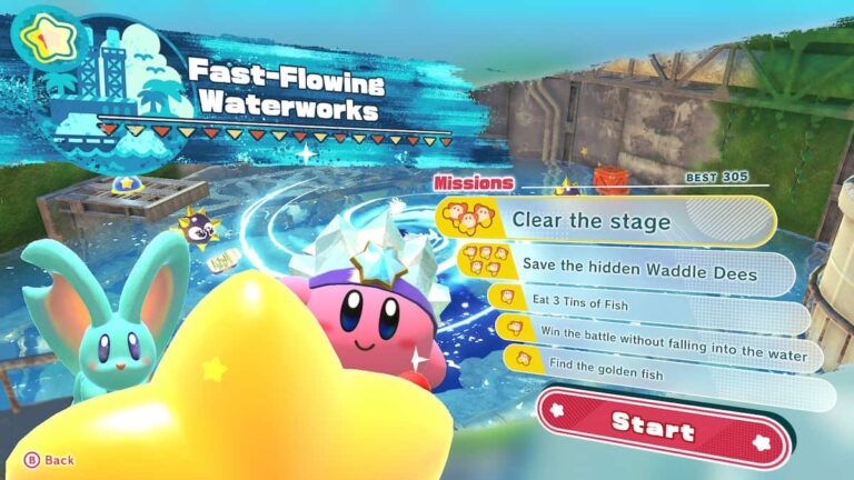 Où trouver tous les Waddle Dees cachés dans les aqueducs à débit rapide - Kirby et la terre oubliée