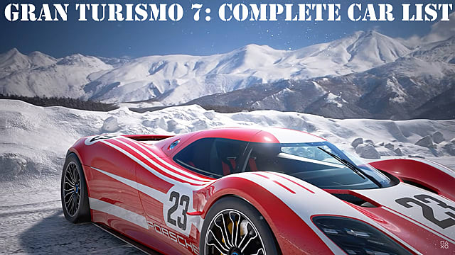Liste complète des voitures Gran Turismo 7
