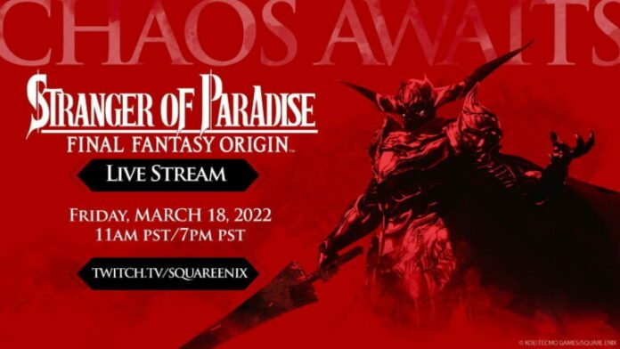 Stranger of Paradise: diffusion en direct du jour du lancement de Final Fantasy Origin et Giveaway actifs sur Twitch
