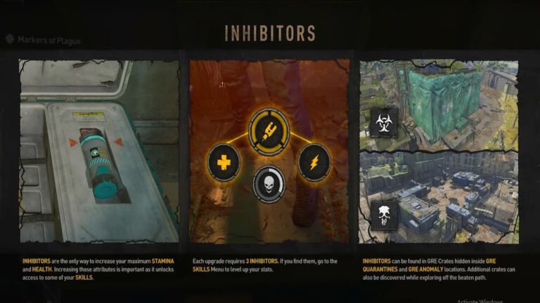 Où trouver tous les emplacements des inhibiteurs de Dying Light 2