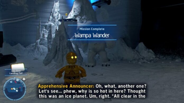 Comment terminer la mission parallèle Wampa Wander dans LEGO Star Wars Skywalker Saga
