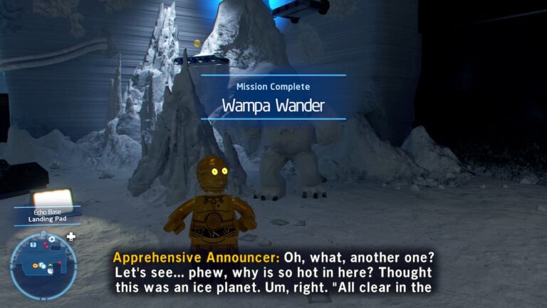 Comment terminer la mission parallèle Wampa Wander dans LEGO Star Wars Skywalker Saga