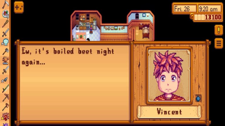 Meilleurs cadeaux pour Vincent dans Stardew Valley