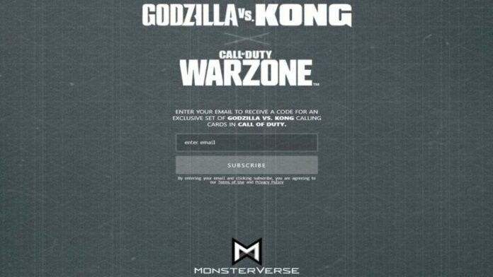 Comment obtenir gratuitement des cartes d'appel Godzilla contre Kong dans CoD Warzone
