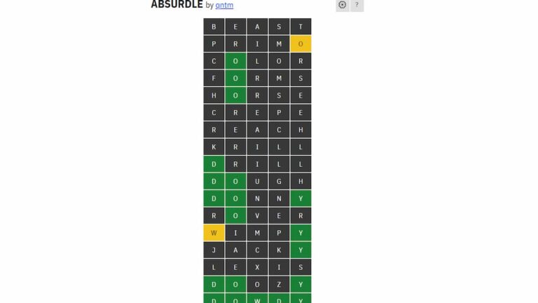 Comment et où jouer à Absurdle ?