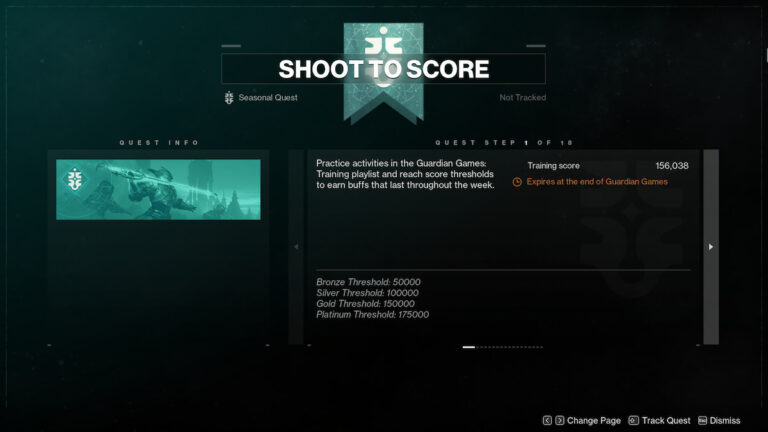 Comment terminer la quête Shoot to Score dans Destiny 2