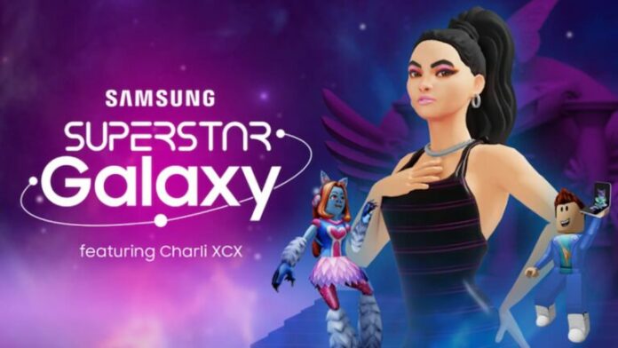 Samsung et Charli XCX rejoignent le Roblox Metaverse dans l'expérience Samsung Superstar Galaxy
