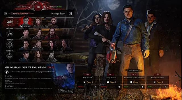 Evil Dead: The Game - Cómo desbloquear a todos los personajes supervivientes