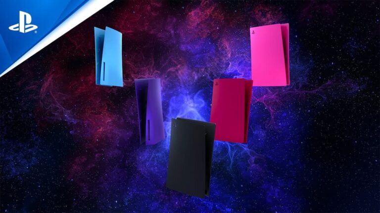 Les couvertures de console PS5 violettes, bleues et roses sont maintenant disponibles en précommande