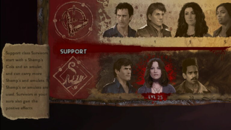 Comment jouer à Support dans Evil Dead: The Game