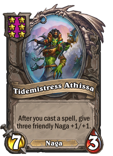 La maîtresse des marées Athissa naga construit des champs de bataille