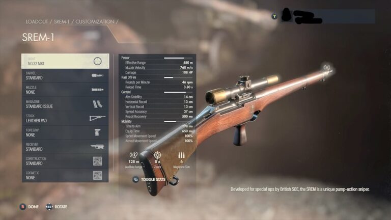 Meilleur chargement de fusil de sniper dans Sniper Elite 5