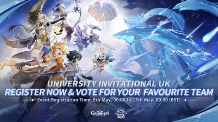Genshin Impact ouvre University Invitational UK pour l'inscription et le vote

