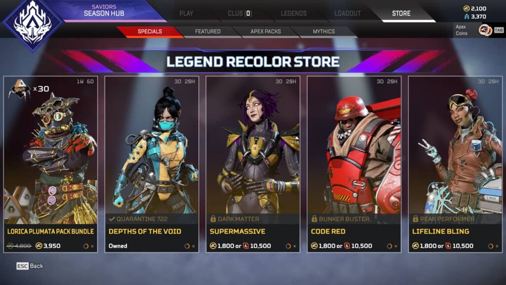 Legend Recolor Store vague 1
