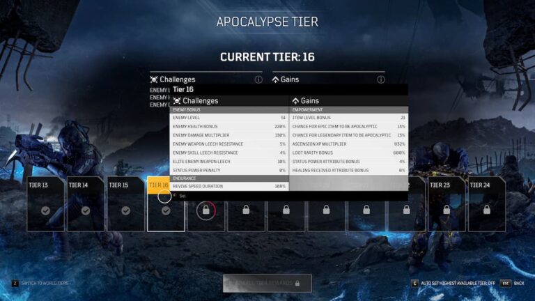 Comment augmenter votre niveau d'apocalypse dans Outriders Worldslayer