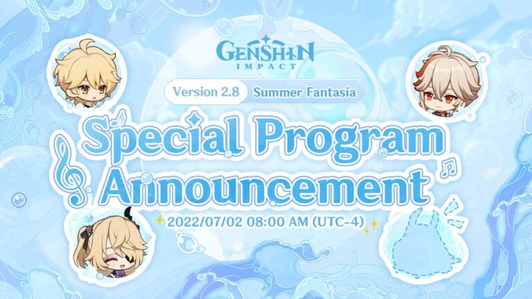 Genshin Impact Version 2.8 Calendrier de diffusion en direct – Date, heure et comment regarder le programme spécial