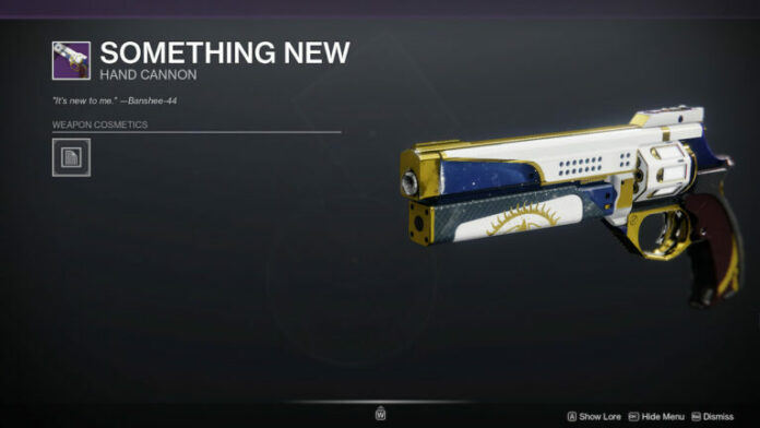 Comment obtenir un canon à main Something New dans Destiny 2

