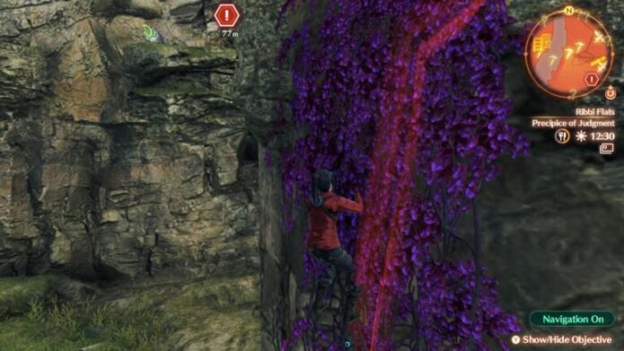 Comment escalader des vignes violettes dans Xenoblade Chronicles 3
