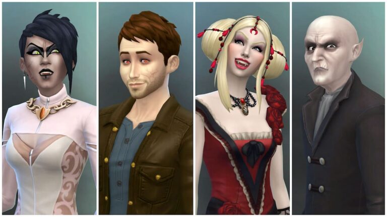 Tous les tricheurs de vampires dans Les Sims 4