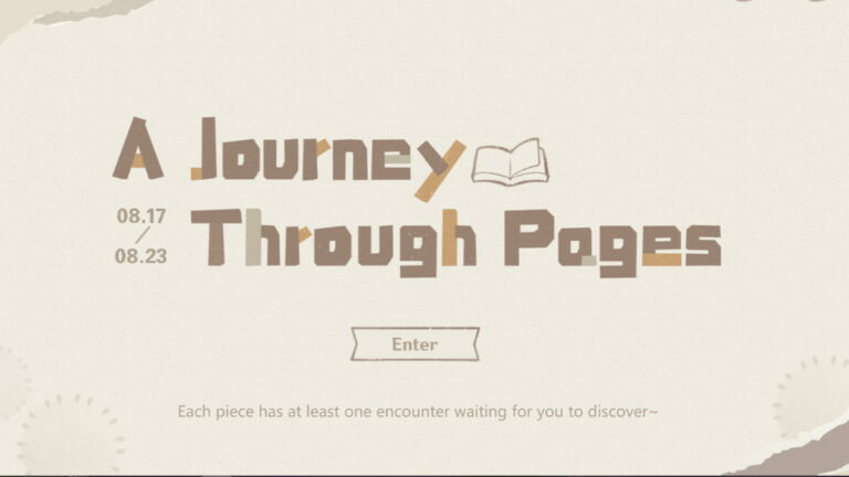 Guide de l'événement Web Genshin Impact A Journey Through Pages