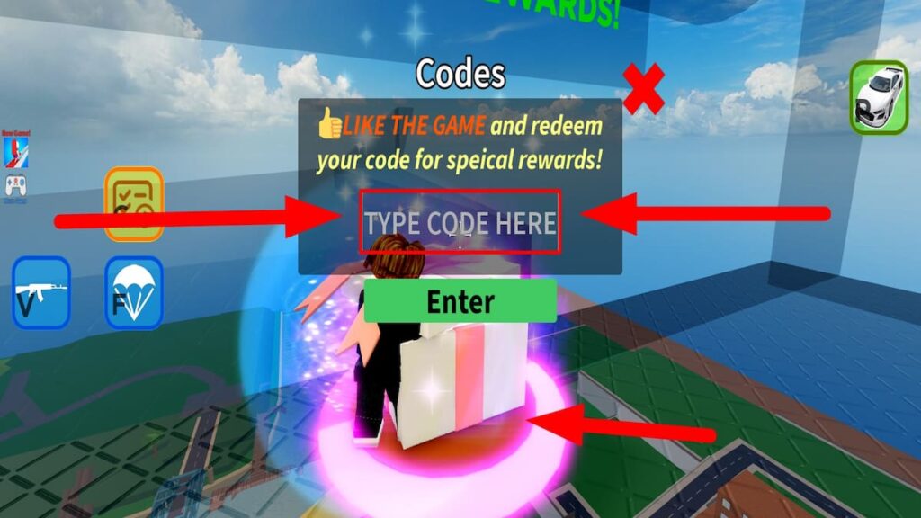 Utiliser le code pour Fort Blox