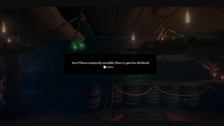 Comment corriger l'erreur KiwiBeard dans Sea of ​​Thieves