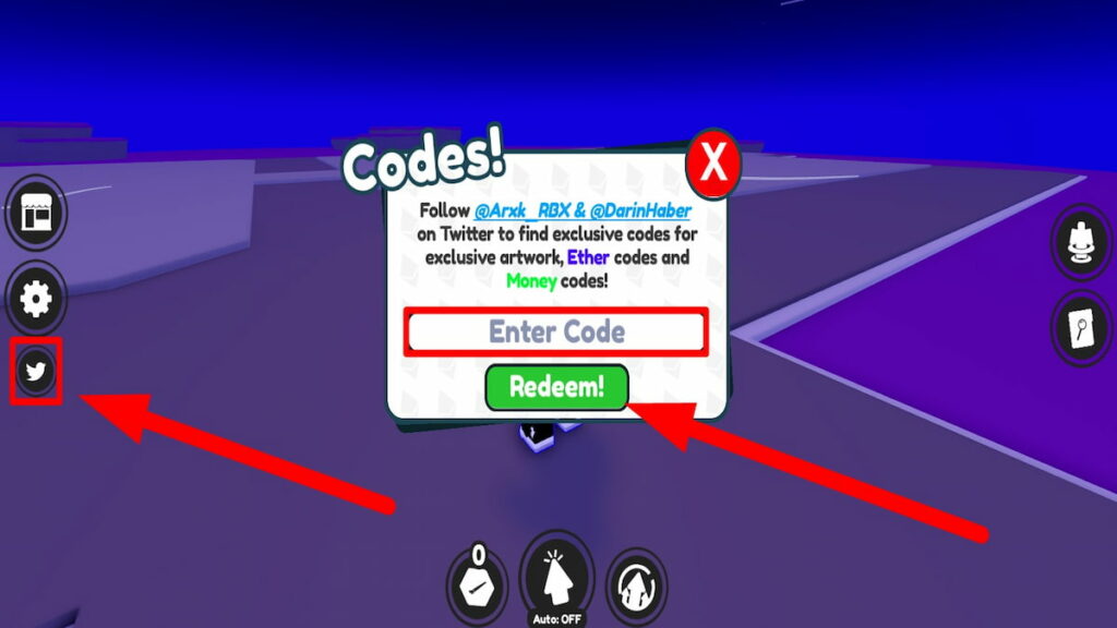 Utiliser le texte des codes pour Roblox Crypto Tycoon 