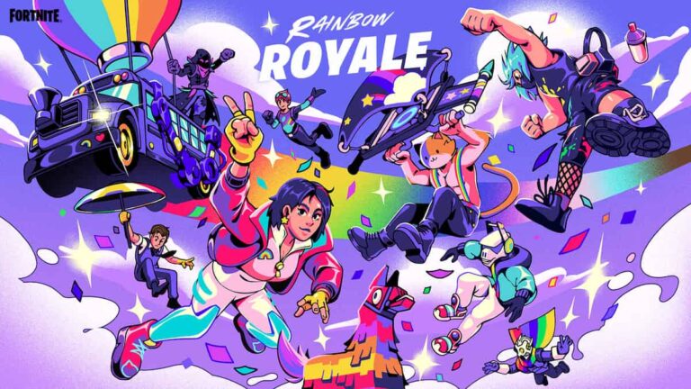 Rainbow Royale revient sur Fortnite en septembre 2022 avec de nouveaux objets gratuits