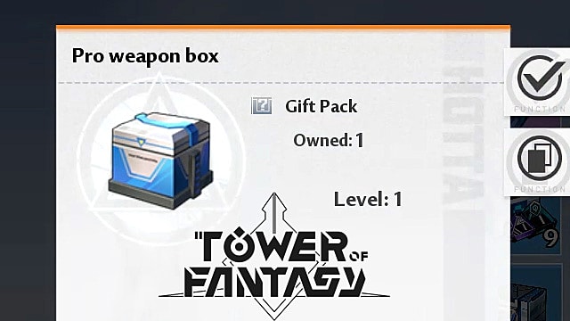 Tower of Fantasy: Comment obtenir des boîtes d'armes professionnelles
